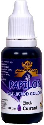 PAPILON Concentrated Gel Food Colour : BLACK CURRANT 30GM Purple