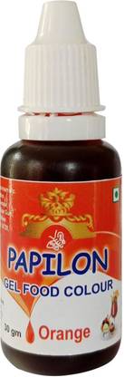 PAPILON Concentrated Gel Food Colour : ORANGE RED 30GM Orange