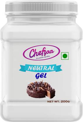 Chefzaa Edible Glazing Gel for Cake & Desserts Toppings Decoration- Neutral Piping