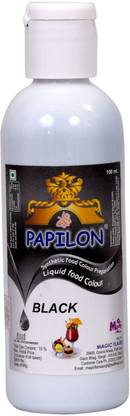 PAPILON Concentrated Liquid Food Colour BLACK 100ml Black