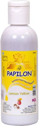 PAPILON CONCENTRATED FOOD COLOUR PREPARATION YELLOW- 100ML Yellow