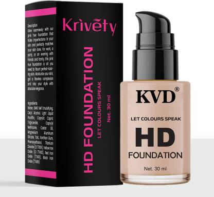 KVD Waterproof Long Lasting Skin Finish Buildable Coverage Matte  Foundation