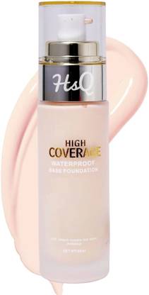HSQ Liquid Base Foundation - High Coverage & Flawless Matte Look (50ml) Foundation