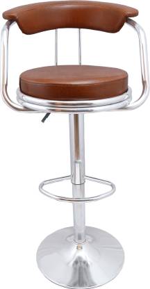 GalaxyGraceFurniture Brown Revolving | Height Adjustable | Kitchen / Café / Stores Leatherette Bar Stool