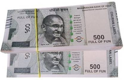 BBS DEAL Rs 500 ka Bundle of 2 (200 note ) Nakli Indian Currency New Fake currency Note Gag Toy