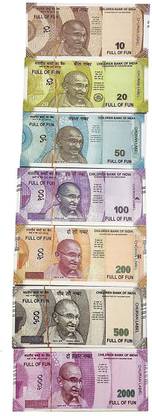 mayureshcollection ( Pack of-7*10=70 note Each ) Latest design Fake Money note for kids Money Gag Toy Money note Gag Toy (Multicolor) note Gag Toy