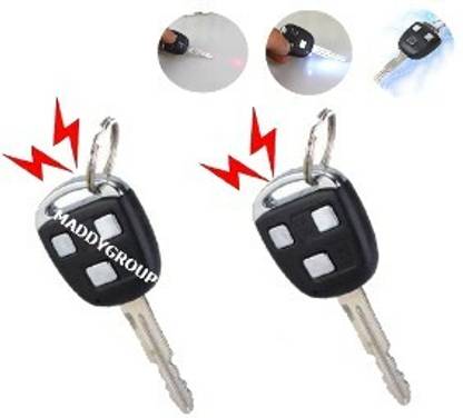 MADDYGROUP Electric Shock-Your-Friend Car Key Toy | 3in1 -Shock,Laser Light,Led Torch | Prank Utility Gadget| April Fools Special Party Propz Joke toy (Pack Of 2) Gag Toy