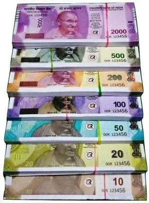 BBS DEAL Combo (25*6=150 Notes) (Rs.10, Rs.20, Rs.50, Rs.100, Rs.200, Rs.500 Fake Note nakli notes 10,20,50,100,200,500,each Gag Toy