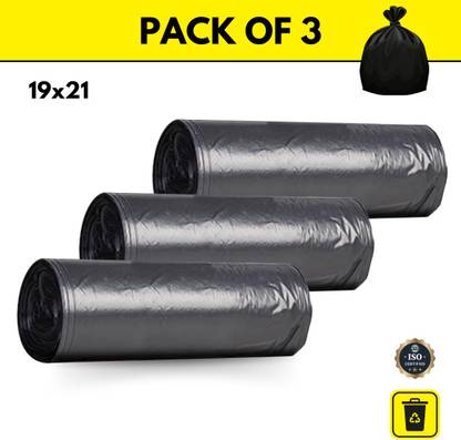 Tap in Biodegradable / Eco Friendly Environmental Clean / Dustbin Bag(pack of 3 rolls) Medium 22 L Garbage Bag Pack Of 90