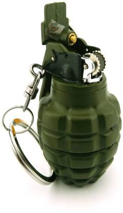 Crokroz Brand New Design Fuze Grenade Design Shaped Heavy Metal Fuze Grenade Bomb Pocket Size Lighter Visit Website www.myfirstdot.com Pocket Lighter