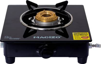 MACIZO PRETO Cooktop ISI Certified 2-Year Warranty with Doorstep Service Glass Manual Gas Stove