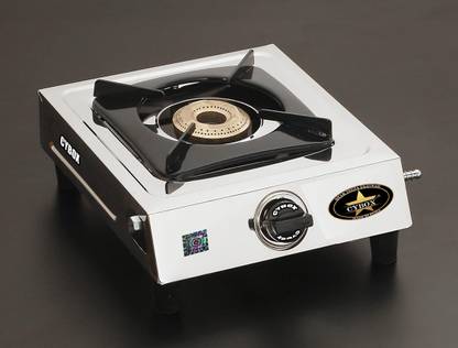 CYBOX Heavy 304 Grade Stainless Steel Single Gas Stove Stainless Steel Manual Gas Stove