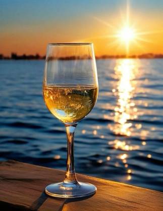 Flipkart SmartBuy (Pack Of 1) Wine Glass-Ideal for White or Red,bAR Wine Party Glass, Whisky,Bar Glass Set Wine Glass