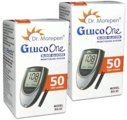 Dr. Morepen BG-03 100 Glucometer Strips