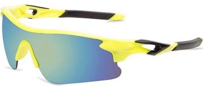 JEERATI UV Protected Mirrored Sports Sunglasses Cricket Goggles