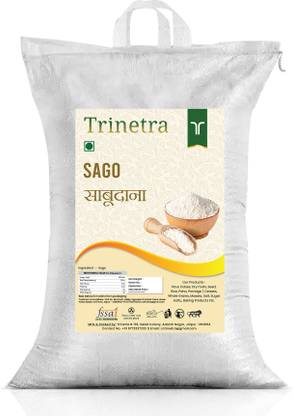 Trinetra Best Quality Sabudana (Sago)-2Kg (Packing) Sago