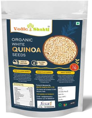 Vedic Shakti Quinoa Seeds For Weight Loss Management 1 Kg | Diet Food | High Protein Quinoa