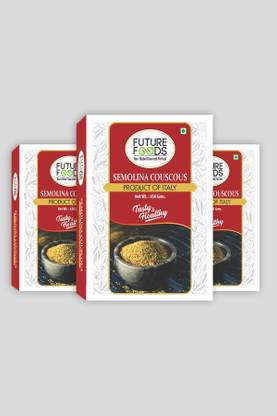 Future Foods Semolina Couscous, Fat Free, Gluten Free pack of 3 - 450 gram * 3 Couscous