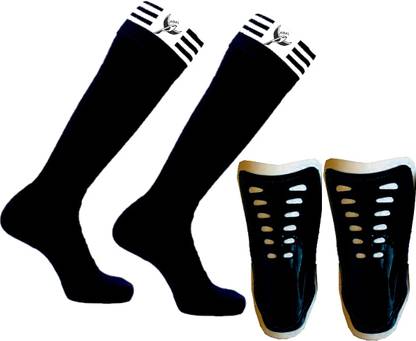 Koel Black Shin Guard Socks Skating Hockey Cycling Football Stocking Football Shin Guard