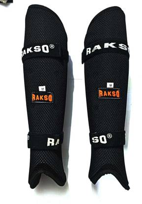Rakso Secure Hockey Shin Guard SET OF 2 PCS (BLACK ) Hockey Shin Guard