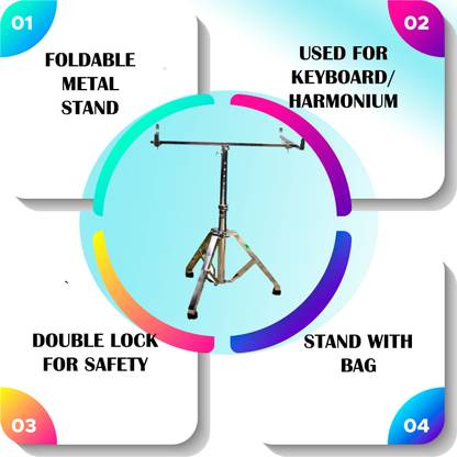 BEATBOX HARMONIUM KEYBOARD FOLDABLE STAND MODLMGB11 Folding Stand
