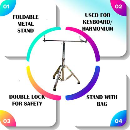 BEATBOX HARMONIUM KEYBOARD FOLDABLE STAND MODLMGB10 Folding Stand