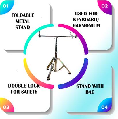 BEATBOX HARMONIUM KEYBOARD FOLDABLE STAND MODLMGA5 Folding Stand