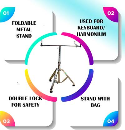 BEATBOX HARMONIUM KEYBOARD FOLDABLE STAND MODLMGB5 Folding Stand