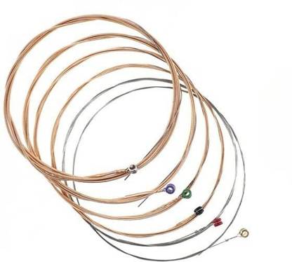 KH Acoustic Guitar Strings 6 Pcs Set SP-100, 85/15 Bronze Guitar String (SP-100) Guitar Processor