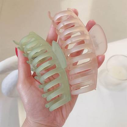 KITTUDYNAMIC Premium Hair Clutcher Random Color pack of 4 Hair Claw