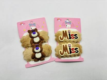 locklux (Pack Of 2) Cute Cartoon Tictac Clips For Girls&BabyGirls Random Cute Hair Clips Tic Tac Clip