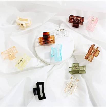 HAIR SPARKLES Transparent multicolour small claw clips Hair Claw