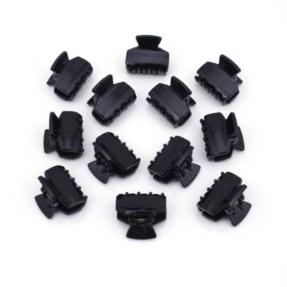 Sukkhi Amazing Black Butterfly Hair Clip Hair Accessories for Women and Girl (Pack of 12) (Size : S) Hair Claw