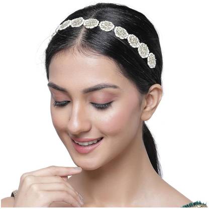 Bold Style Royal Kundan Sheeshpatti Bridal Headpiece Head Band