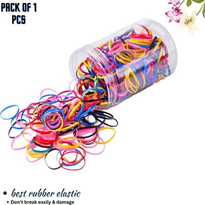 Orama Tiny Rubber Bands, Multi Color Mini Hair Ties, with Any Design Boxes, AN260 Rubber Band