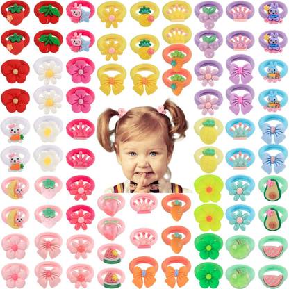 INHEAVEN Baby Girl's Mini Elastic Soft Rubber Hair Bands Rubber Band (Multicolor) Rubber Band
