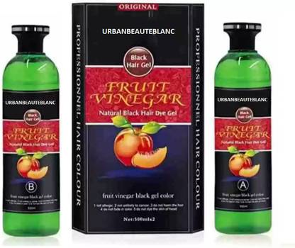 URBANBEAUTEBLANC Fruit vinegar natural black hair color , NATURAL BLACK