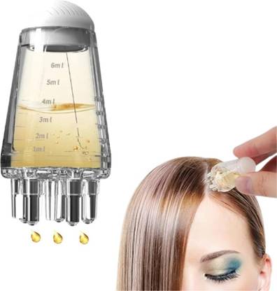 ROLAMO Hair Oil Applicator Comb, Smooth Root Comb Applicator Bottle For Scalp Oil