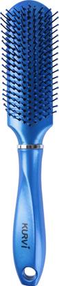 KURVI Hair Styling Brush, Soft ,Flexible, Ball Tip Bristle HB304