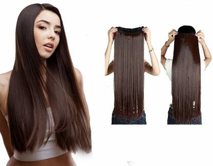 Blushia Wholsale Price Natural Brown Excellent Quality 5 Clip in Hair Extension