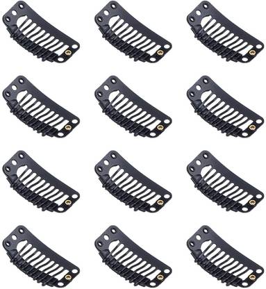 D-DIVINE Tic Tac Clips For Hair Patches Wig Extension Dupatta Tic Tac Clip (Pack of 12) Tic Tac Clip
