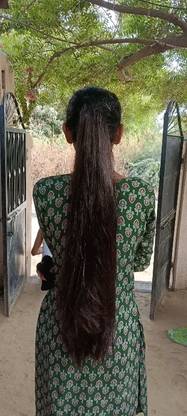 ALX Straight tie up Ribbon Wrap around Ponytail for girls woman silky55a Banana Clip