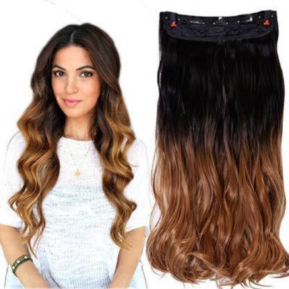 Sheny Curly long stylish natural soft synthetic ombre hair extension Hair Extension