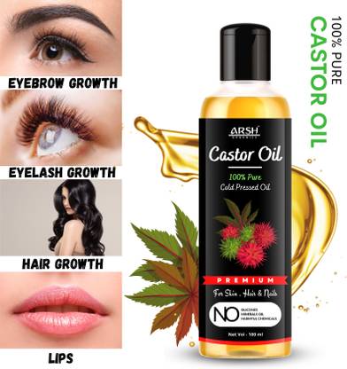 Arsh Organics 100% Original Castor Oil - 100 ml Hair Oil