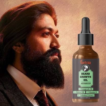 Fantraa Advanced Beard Growth Oil | For Healthy Beard Growth | Thicker Beard Growth Hair Oil