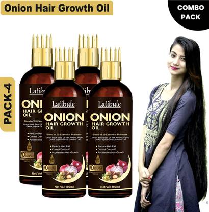 Latibule Black Seed Onion Re-growth Hair onion Oil For Hair shine COMB APPLICATOR Hair Oil