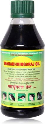 KRUM Ramakrishna Vidyut Ayurved Pharmacy Maka Mahabhringaraj Oil Hair Oil
