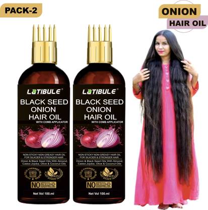 Latibule Onion Hair Oil With Black Seed onion Oil Extracts Controls Hair Fall Hair Oil