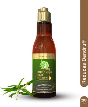 MY BODYCARE Bhringraj Hair Growth Oil Enriched With Vitamin E & D, Natural Oil Blends With Cold Processed Free From Mineral Oil , Artificial Color & Synthetic Fragrance Hair Oil