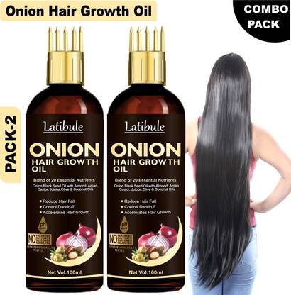 Latibule Black Seed Onion Hair Oil Controls Hair Fall Hair Oil WITH COMB APPLICATOR Hair Oil